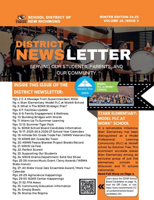 district newsletter cover photo