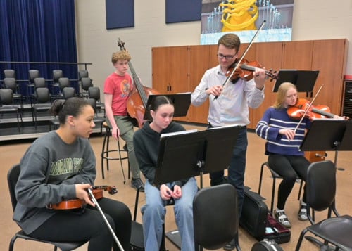 orchestra students