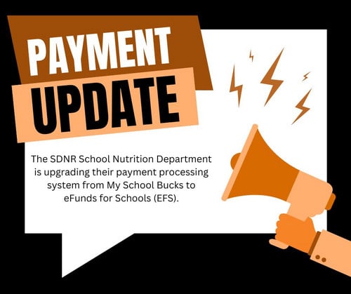 School Meal Payment Update Information provided in the caption