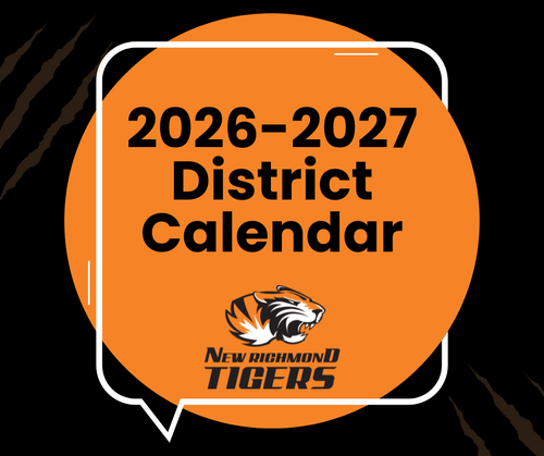 2026-2027 district calendar with new richmond logo