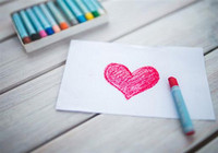 Photo os a heart colored in with a marker