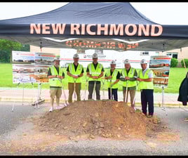 members of school board, Dr. Miller, and Director of Building and Fiscal Operations Mr. Brown