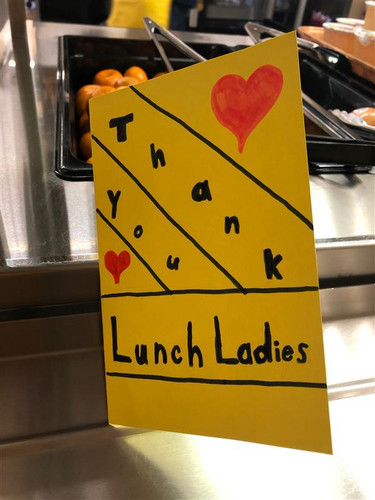 thank you lunch ladies card