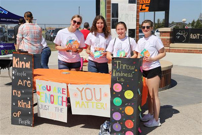 Students at Stomp the Stigma event
