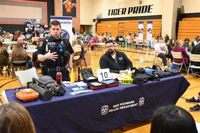 Officer Anderson Presenting to Students